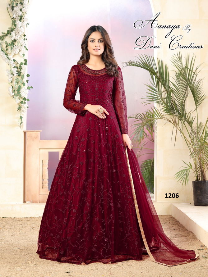 Aanaya Vol 112 Heavy Designer Wear Wholesale Wedding Wear Anarkali Long Suits